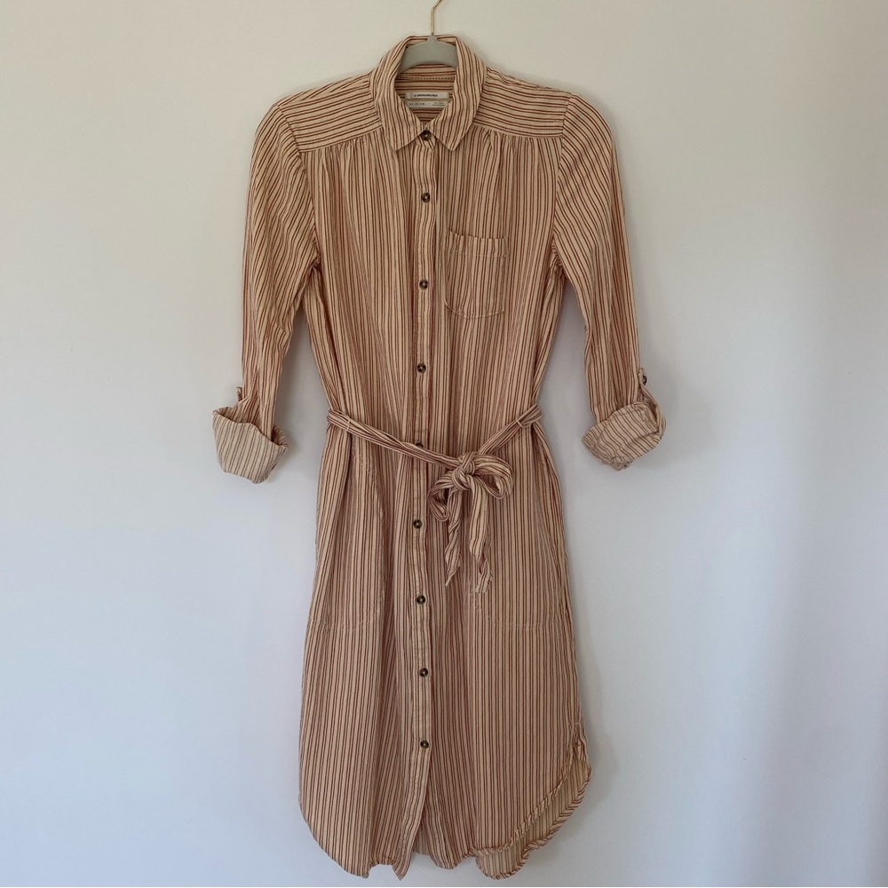 {Anthropologie} Striped Shirtdress - Picture 4 of 11
